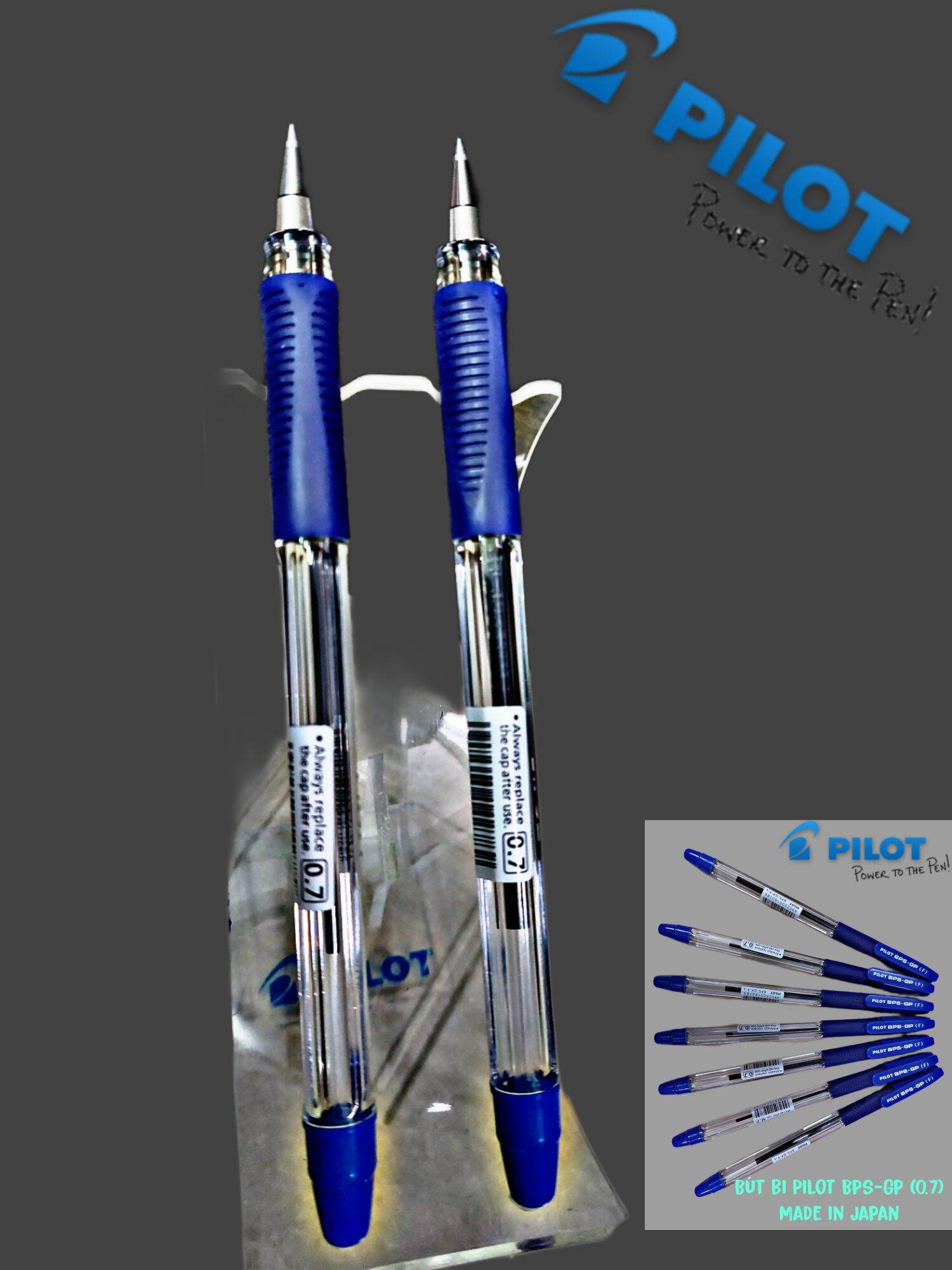 Bút bi Pilot BPS-GP Fine (0.7mm). Made in Japan