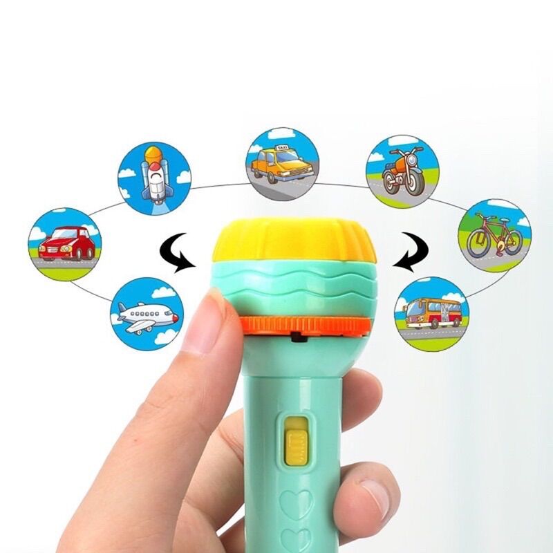 Đèn Pin Chiếu Ảnh 24 Hình Cho Bé
