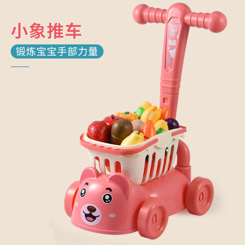 Xe tập đi tay đẩy trẻ em xe đẩy tập đi trẻ em bé trai bé gái xe đẩy tập đi trẻ sơ sinh 4 đồ chơi 1-3 tuổi 2