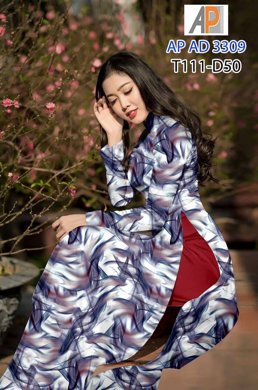[HCM]Vải áo dài in hoa văn