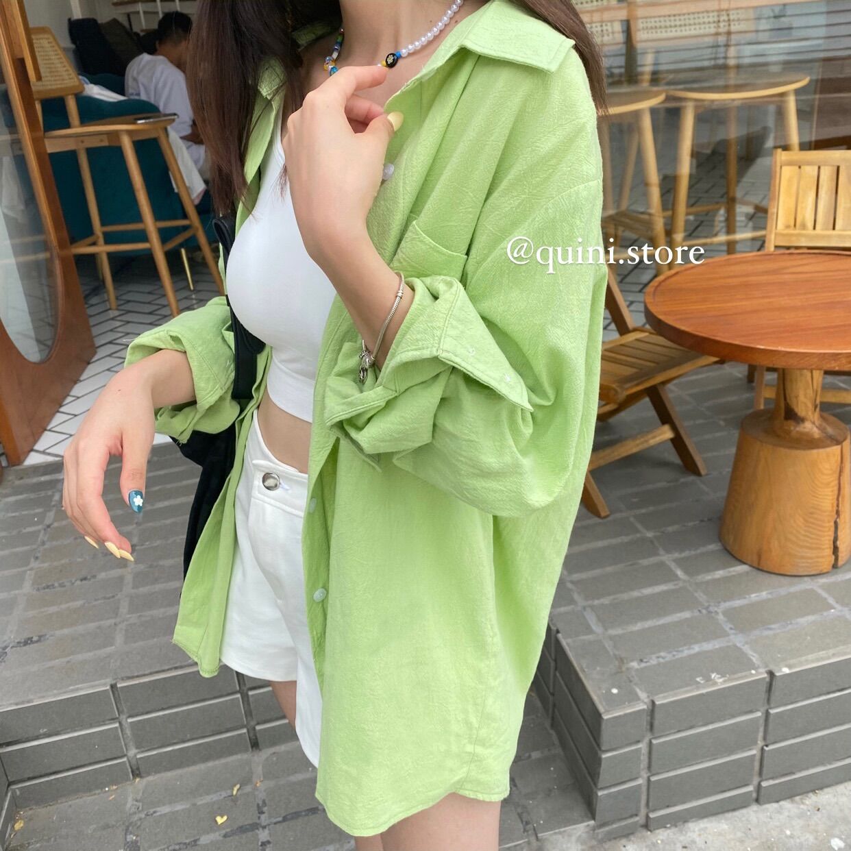 quini.made - Áo Sơ Mi Form Rộng - Linen Basic Shirt