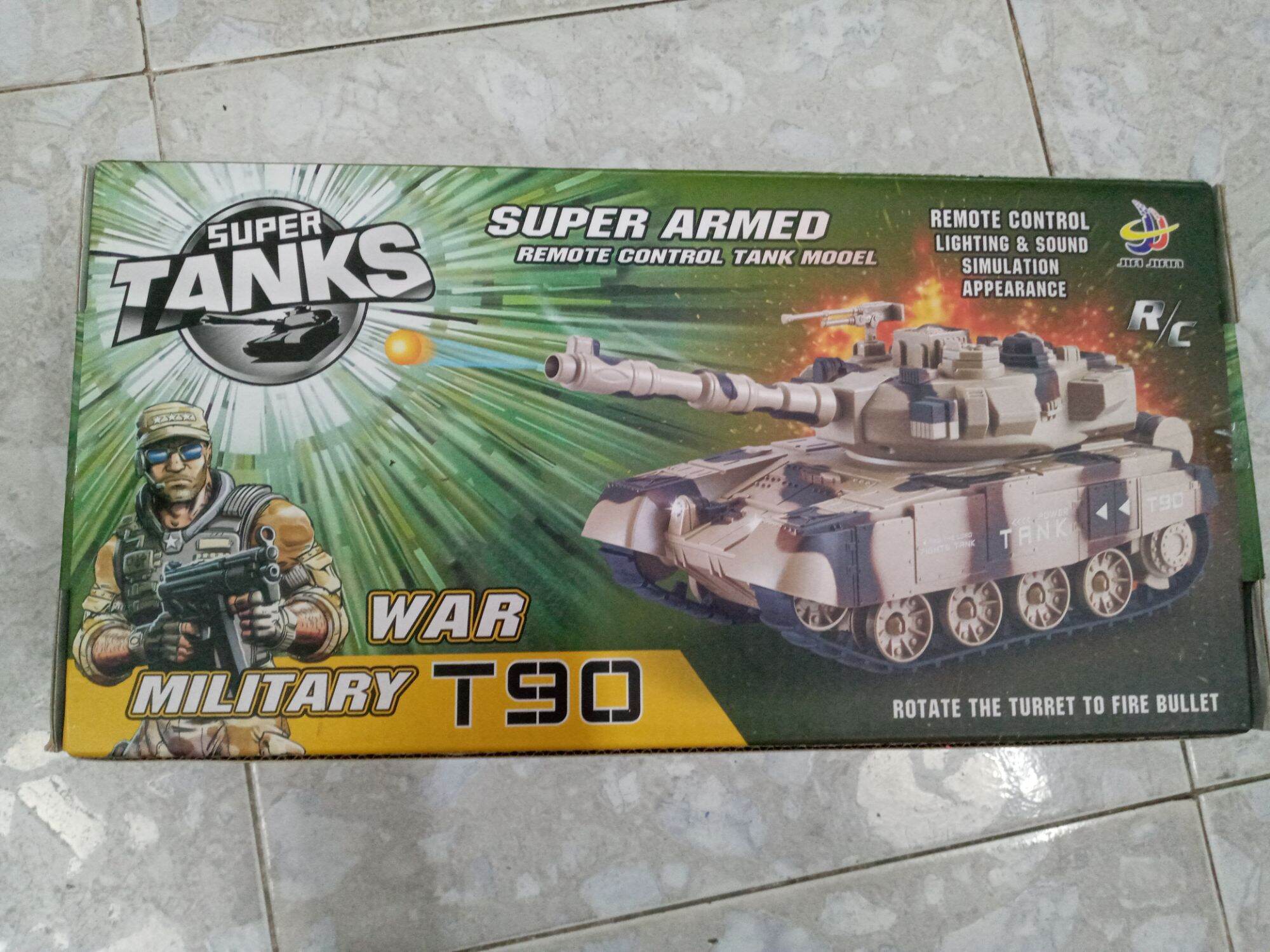 Đồ chơi xe tăng điều khiển từ xa - super tanks t90 . giáo dục trẻ em điều khiển từ xa