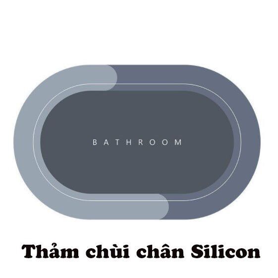 Thảm lau chân silicon, hút nước nhanh, siêu thấm, mềm mịn