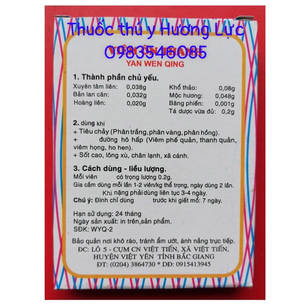 10 vỉ viên ôn thanh (24 viên 1 vỉ)