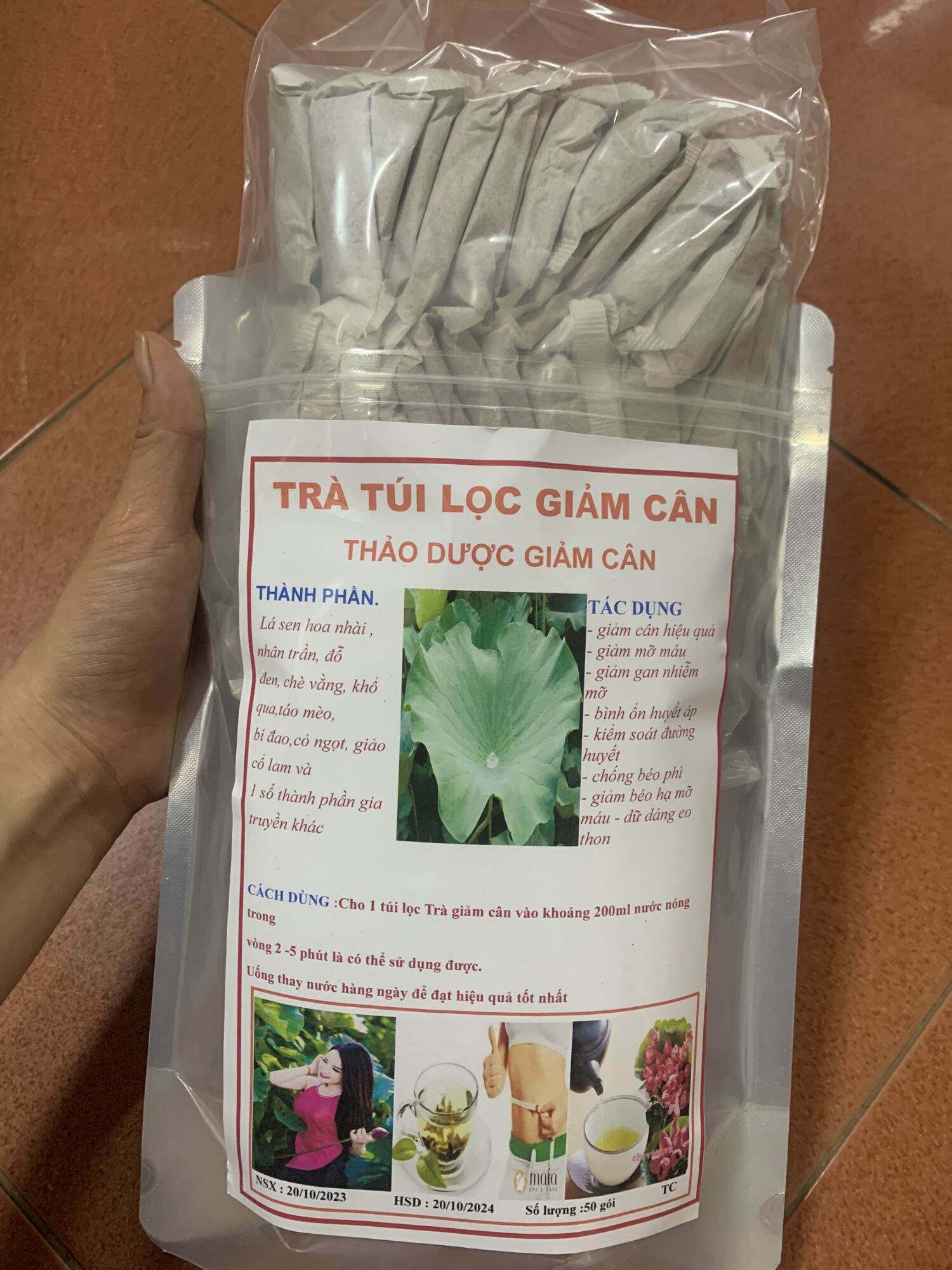 Trà túi lọc lá nam 15 vị giảm cân, tan mỡ , đào thải độc tố