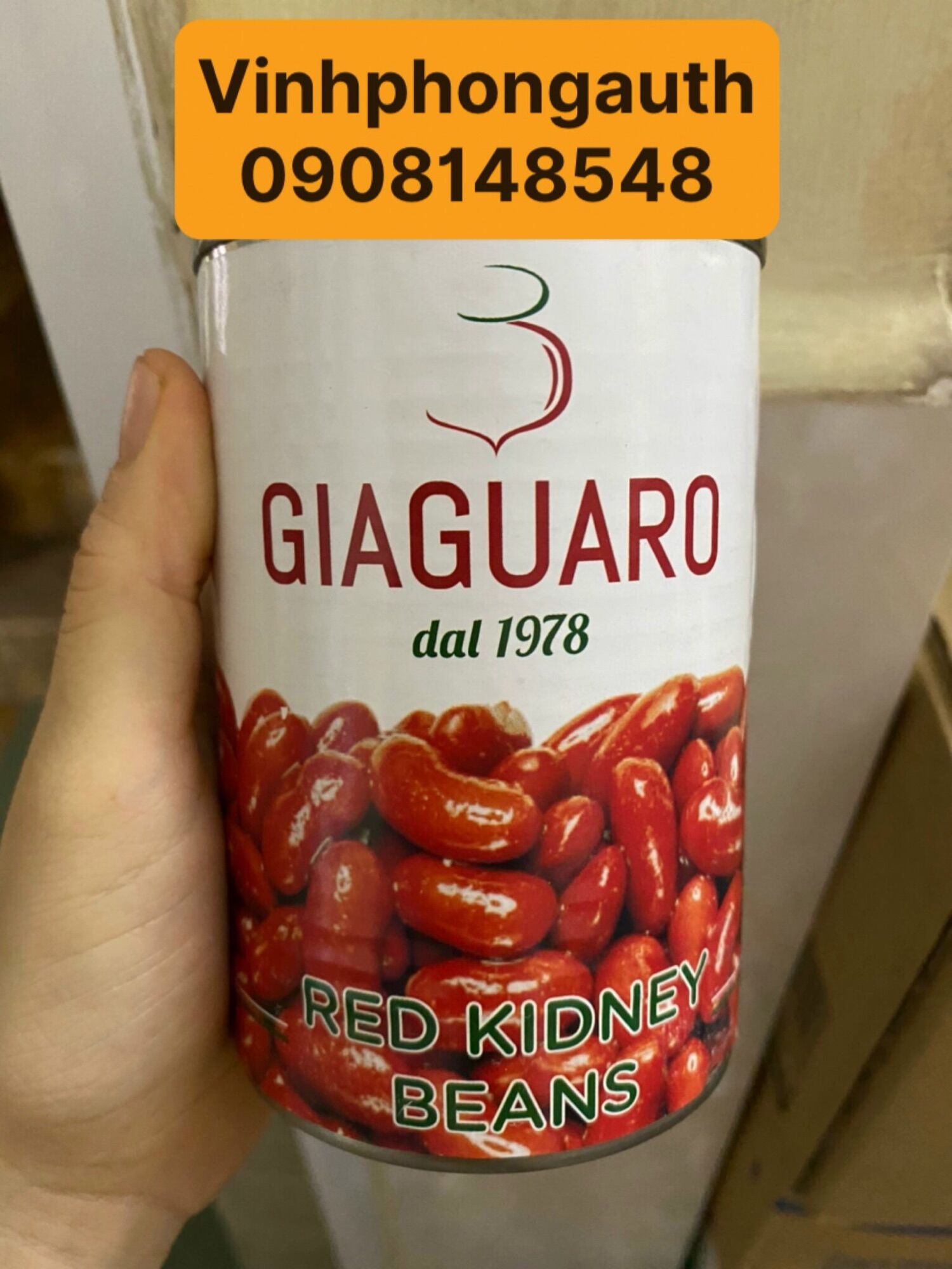 Đậu hạt đỏ - red kidney beans 400g giaguaro