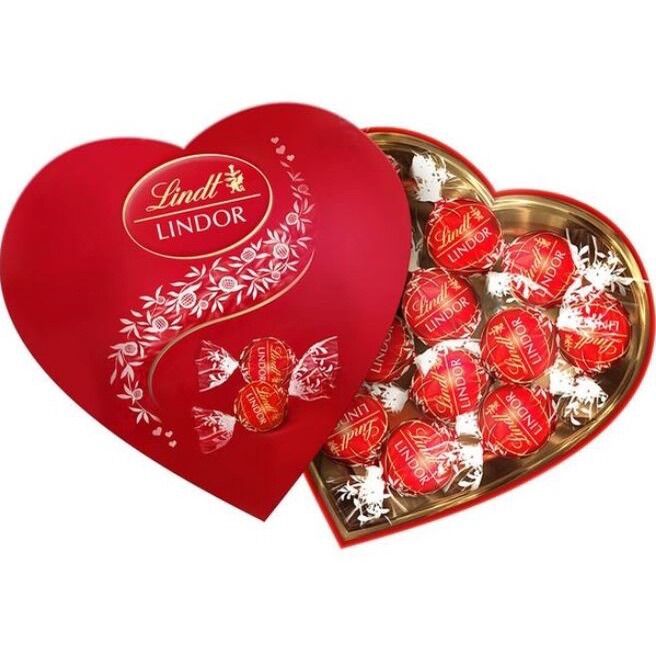 (Quà valentine) Hộp trái tim Socola Lindt Lindor 96g