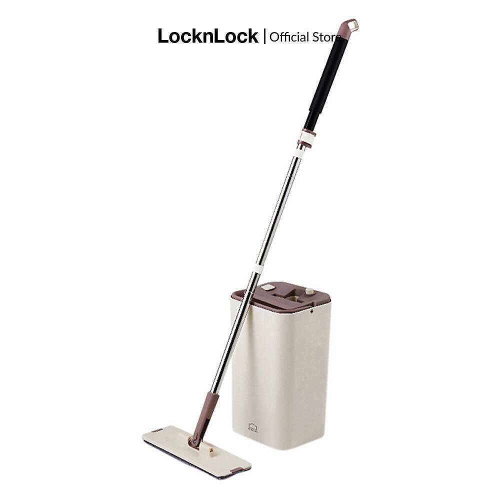 Bộ cây lau nhà lock&lock squeeze flat mop etm471