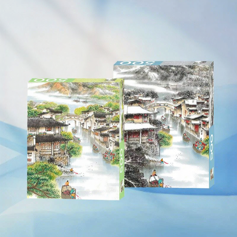 [Stress Relief Adult Jigsaw Puzzle Chinese Ink Painting Style,Stress Relief Adult Jigsaw Puzzle Chinese Ink Painting Style,] Giá 400,000 Đồng*Miễn phí vận chuyển