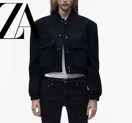 Áo Zara khoác bomber nhẹ nhàng màu đen