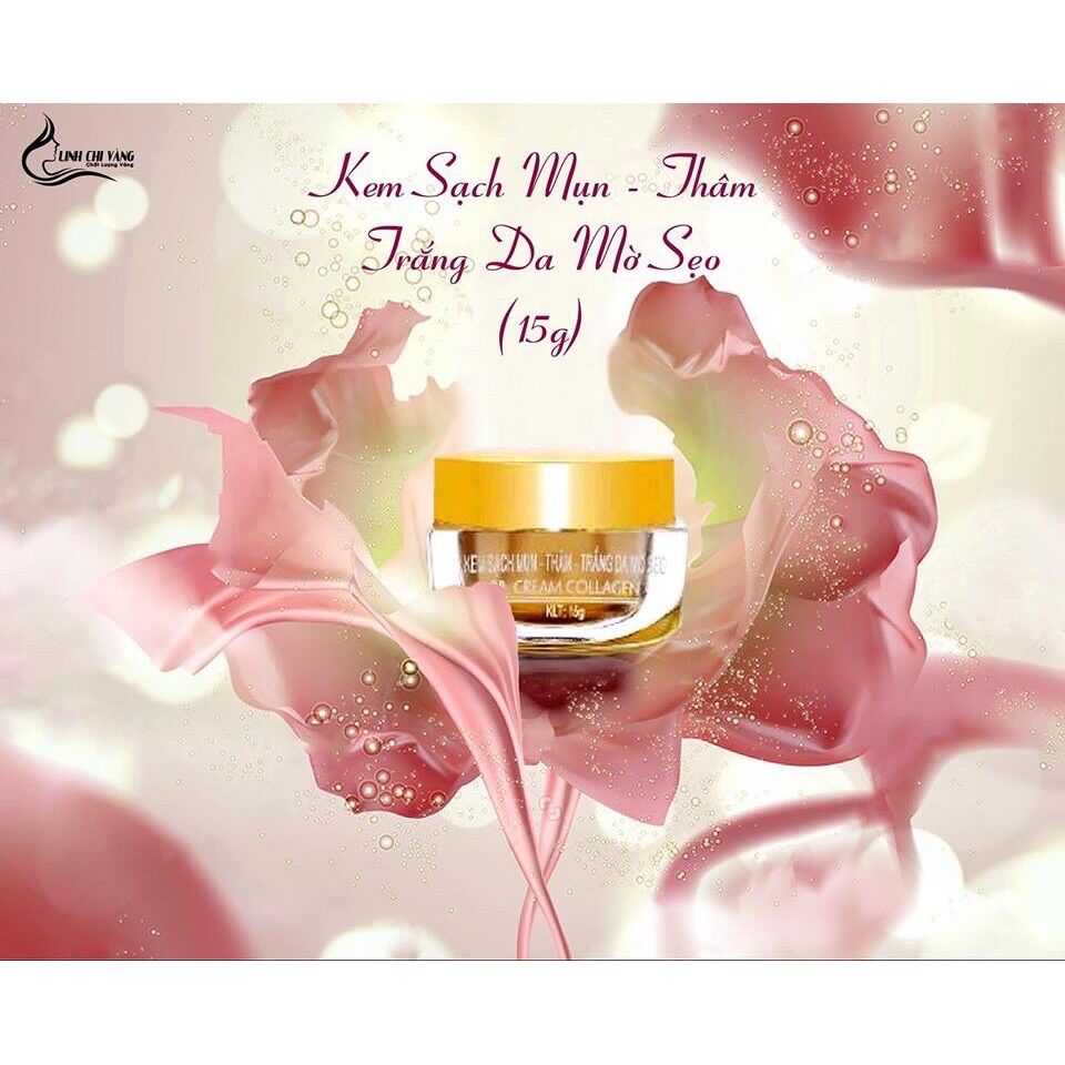 KEM SẠCH MỤN THÂM LINH CHI VÀNG 15G
