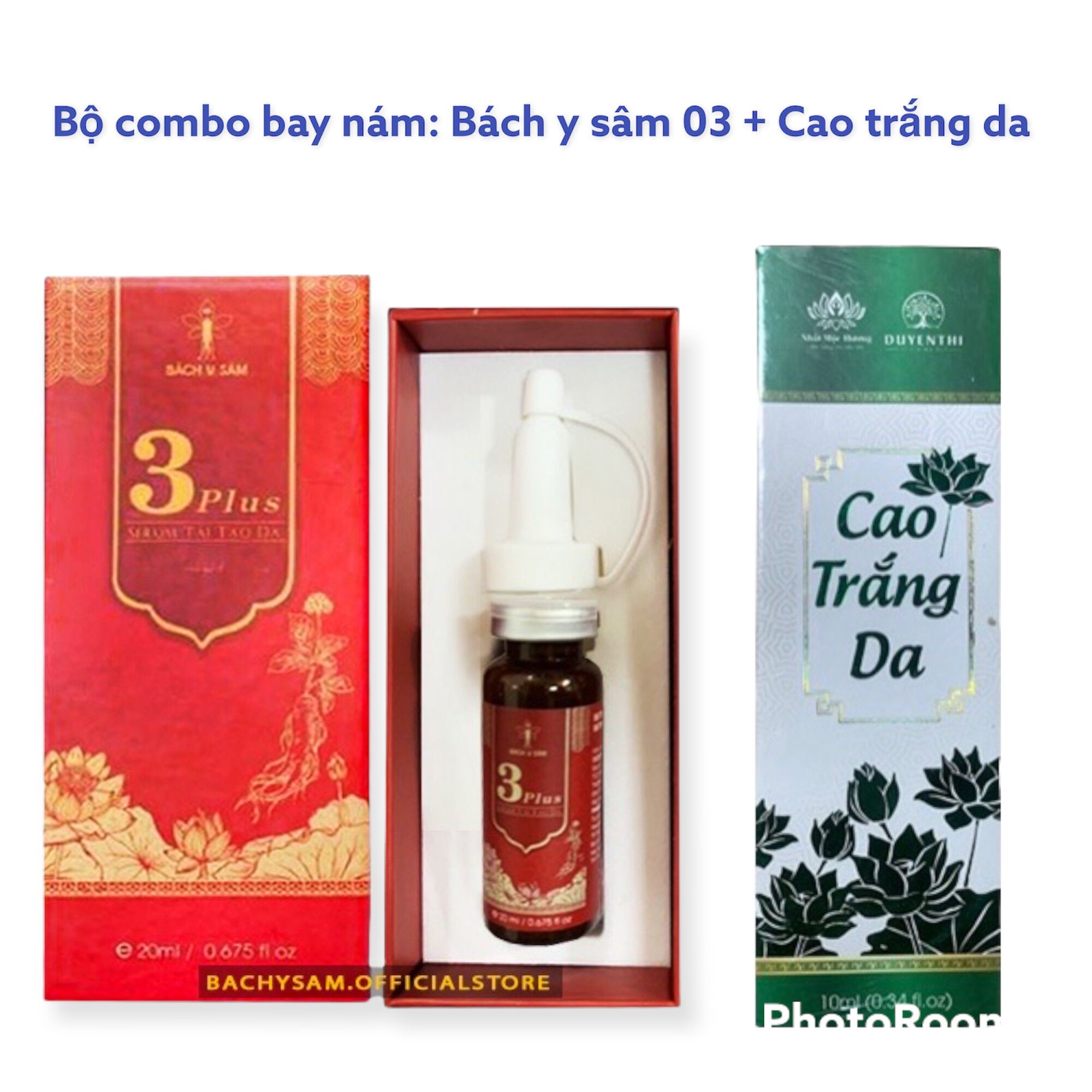 Combo cho da nám Bách y sâm ( nám 03 và cao trắng da)
