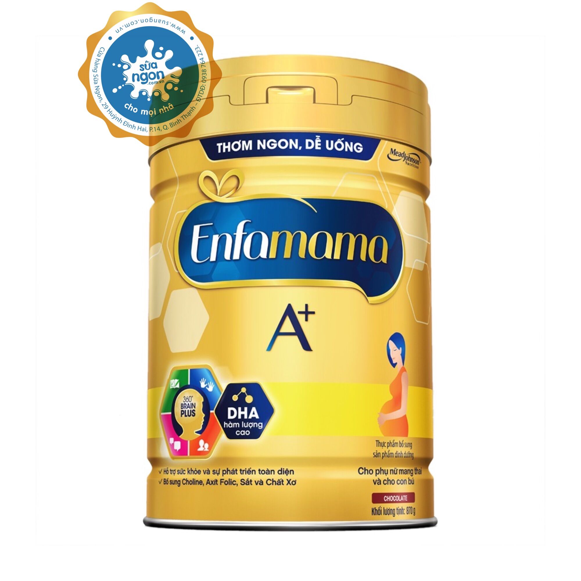 Sữa bột enfamama a+ pwd choco