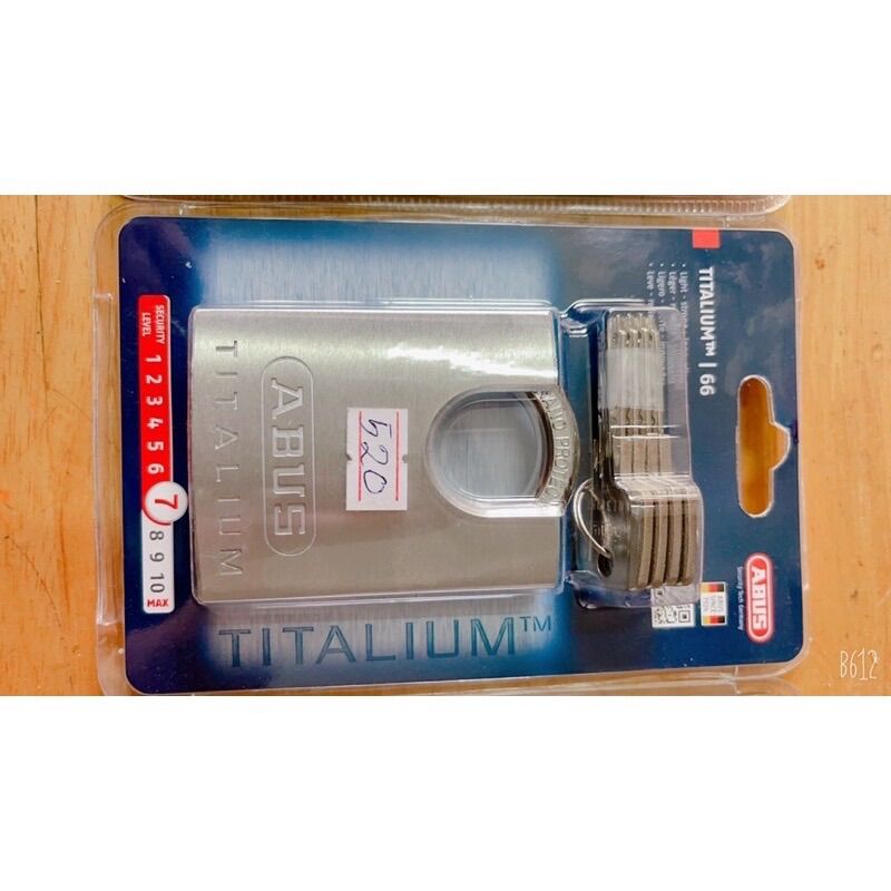 Khoá Abus titanium chống cắt 66csti, 96csti