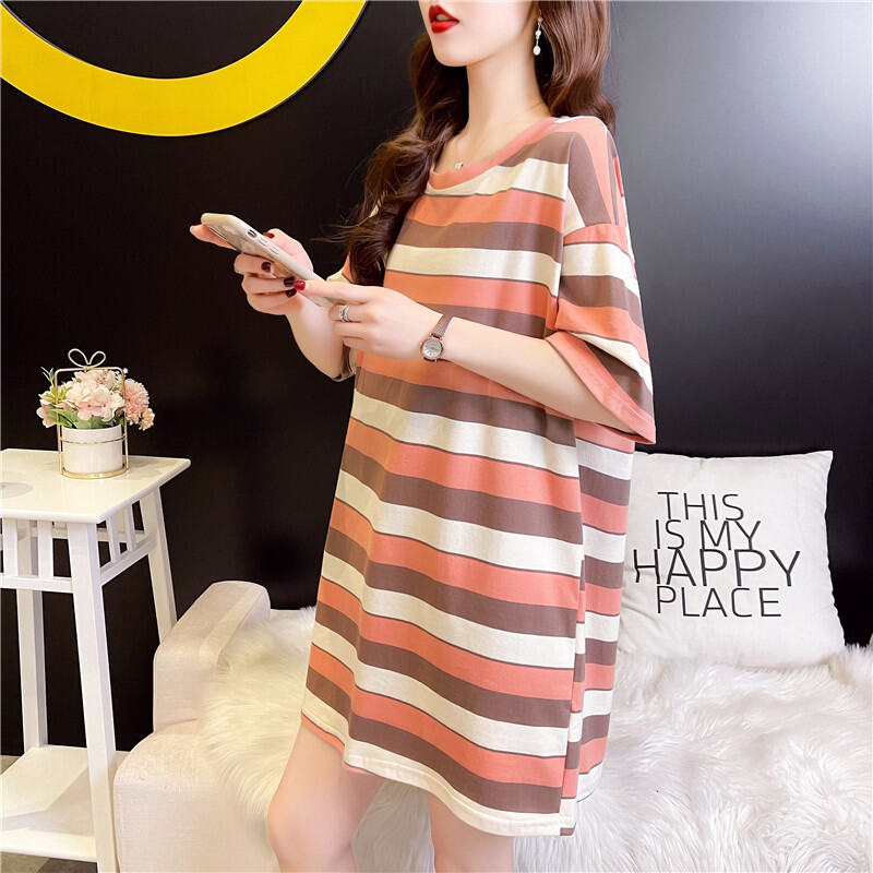 Trang Phục Nữ Áo Phông Rộng Rãi Phiên Bản Dài Vừa Tay Lỡ Mẫu Mới Năm 2023 Mùa Hè Cộc Tay Áo Cỡ Lớn Cho Nữ Áo Instagram