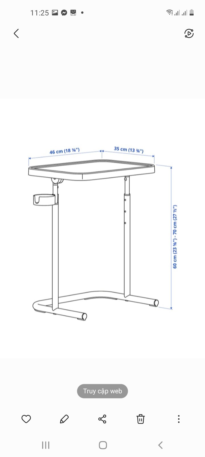 Bàn laptop BJORKASEN ( Chính hãng, sẵn hàng)