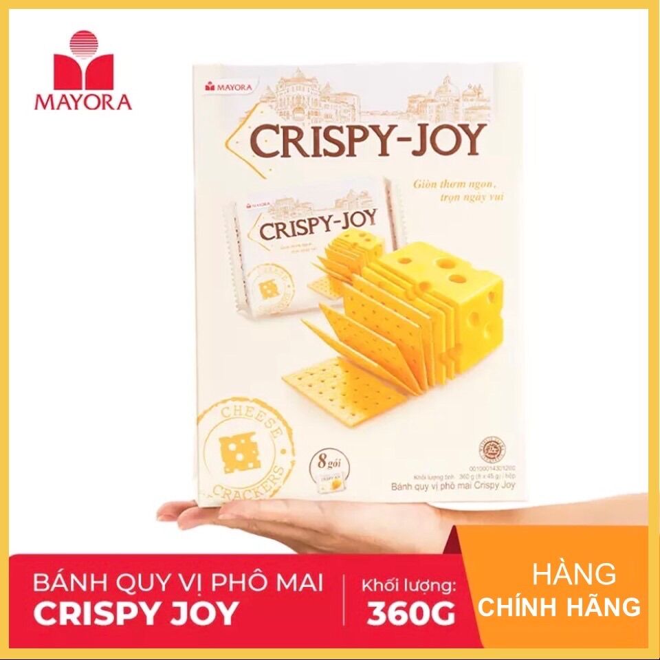 Bánh Cracker Cripy joy phô mai 312 GR/156 grm