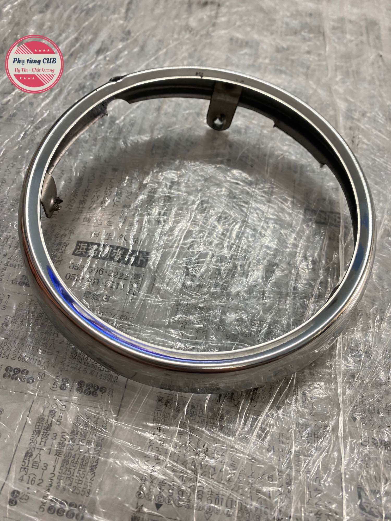 Vòng đèn xe cub 78-81-86 inox