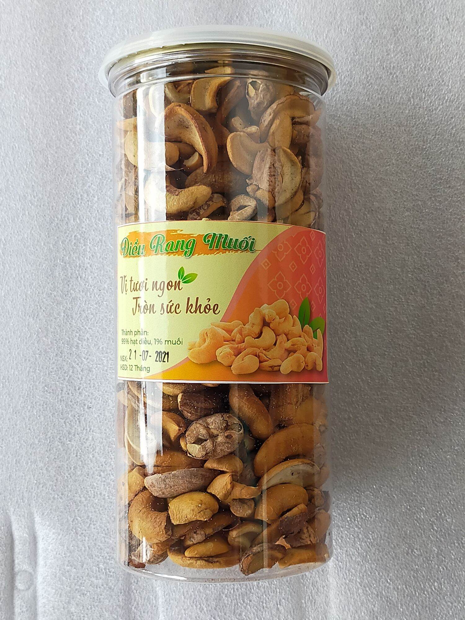 Hạt điều vỡ rang muối còn vỏ lụa 1kg