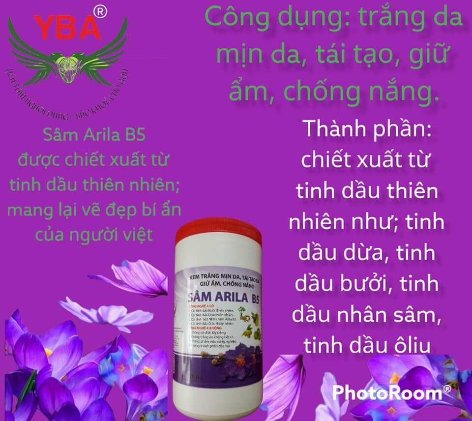 KEM KÍCH DƯỠNG TRẮNG DA SÂM ARILA B5 1KG