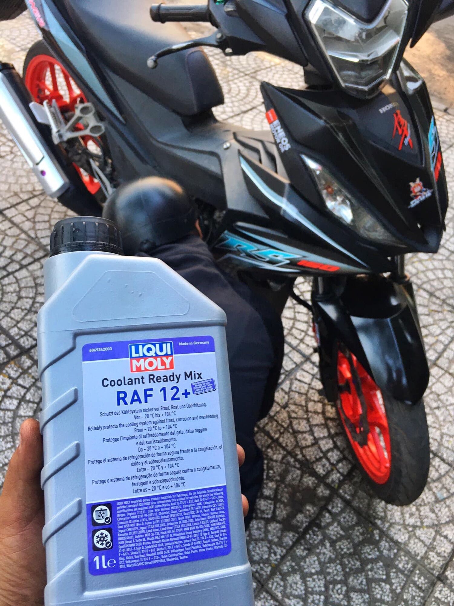 Nước mát Liqui MoLy RAF 12+cho xe máy 1L