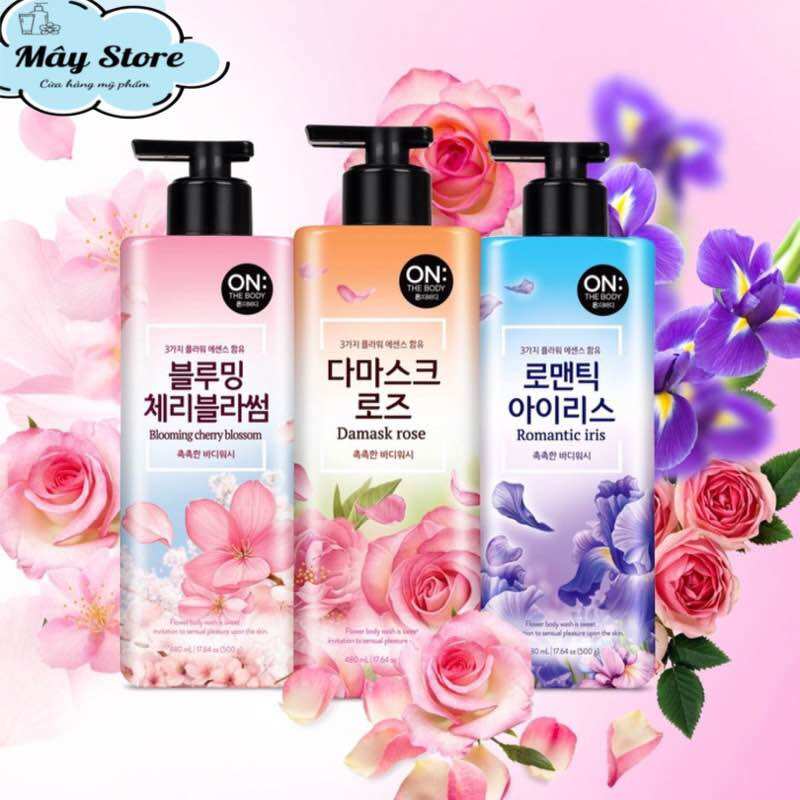 Sữa tắm hương nước hoa hàn quốc on the body 900ml