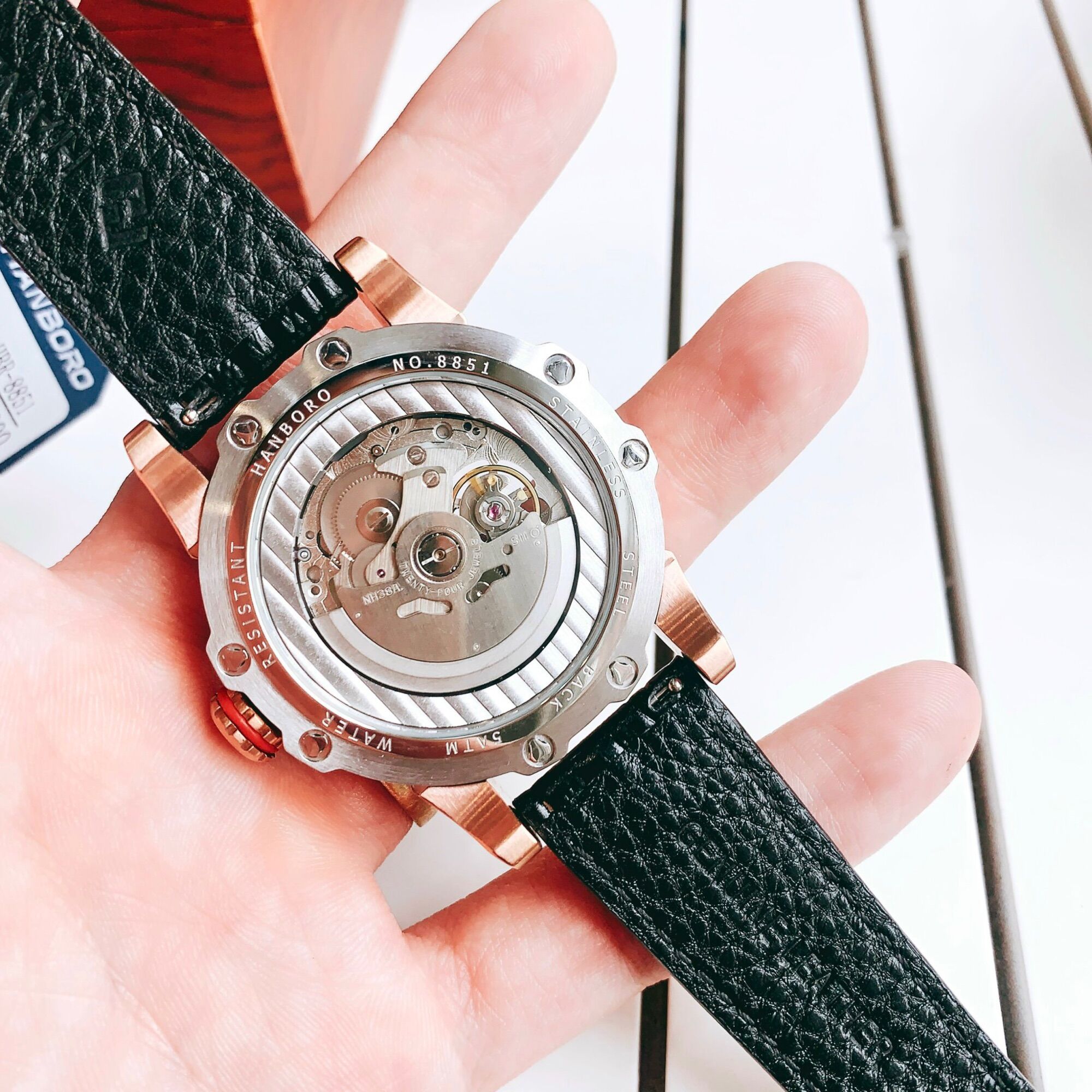 Đồng Hồ Nam Hanboro Auto Size 44
