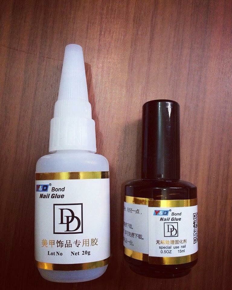 Keo bê tông đính đá khối dán móng úp siêu bền chắc DD dụng cụ nail