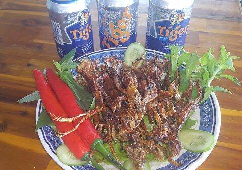 Khô nhái ( vũ nữ chân dài  ) loại con lớn 500g