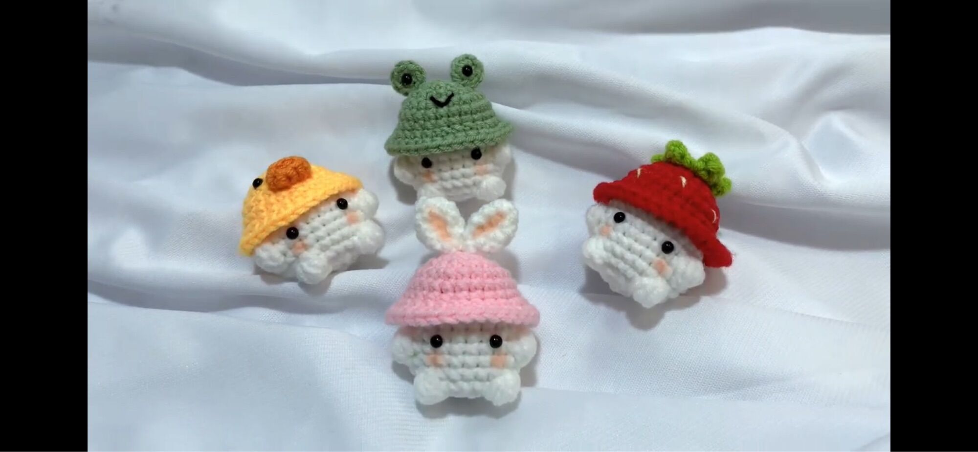 Móc khoá nấm kute bằng Len Handmade