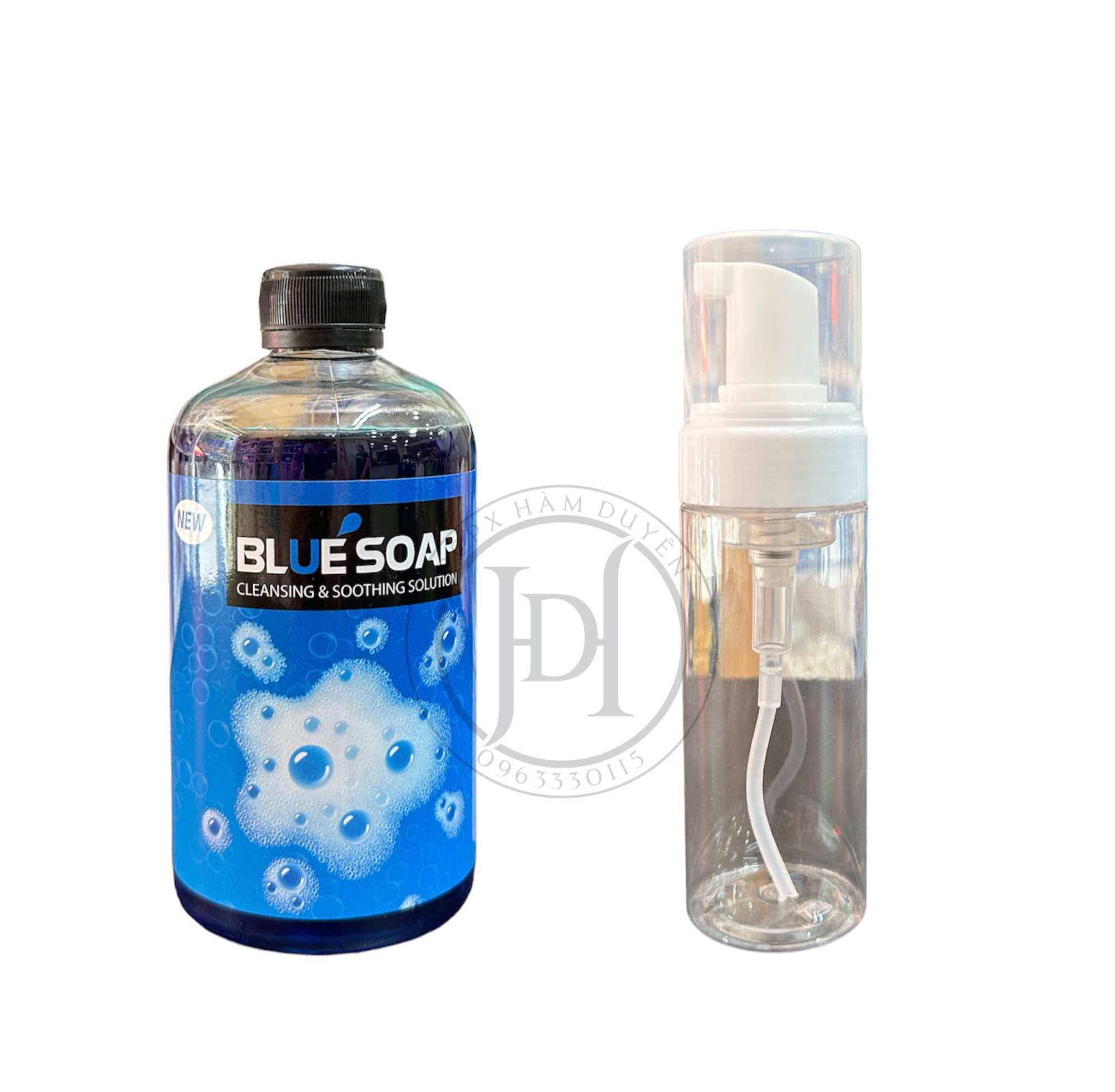 Nước rửa vệ sinh da bluesoap, greensoap kèm bình tạo bọt