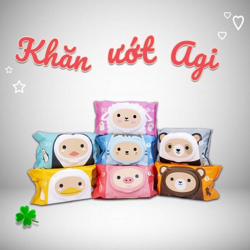 Giấy ướt agi 100 tờ không mùi