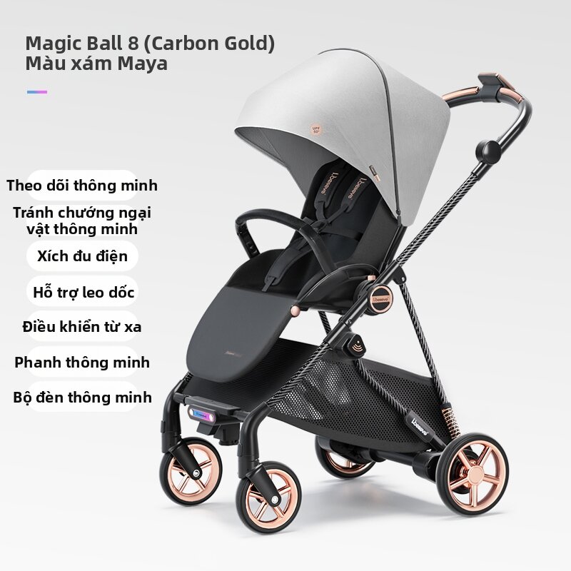 Intelligent Following Brake Bi-directional Sit-Lie Stroller - 6