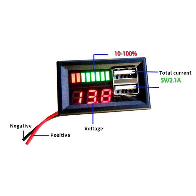 Đồng hồ đo bình ác quy 12v