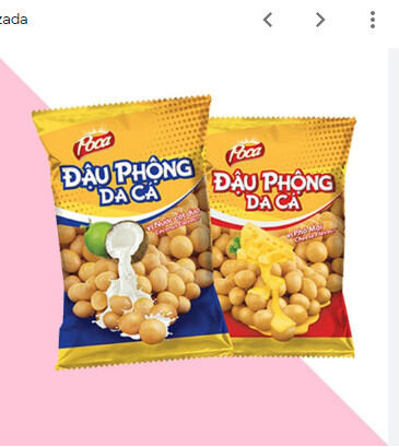 500gr snack đậu phộng poca thơm giòn ngon ( túi zip)