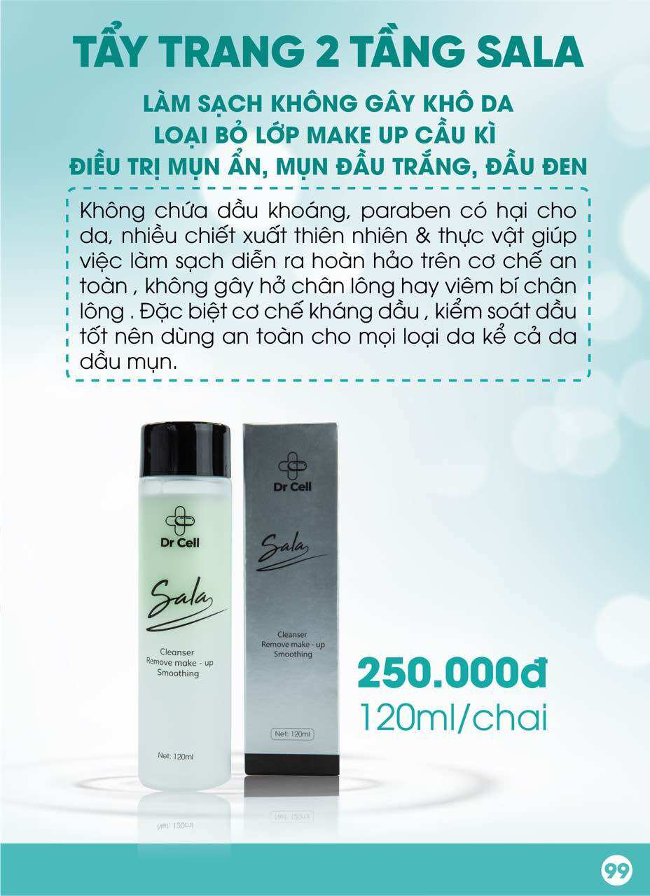 Tẩy Trang 2 Tầng Sala DR CELL 120ml