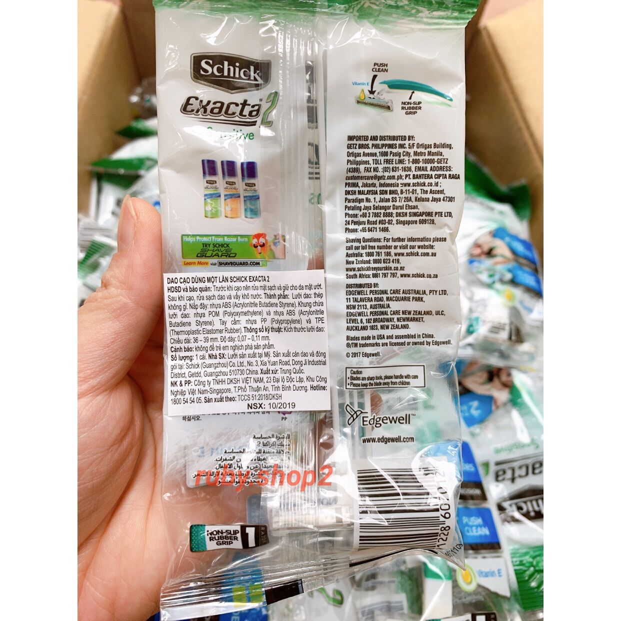 COMBO 10 DAO CẠO DÙNG MỘT LẦN SCHICK EXACTA 2