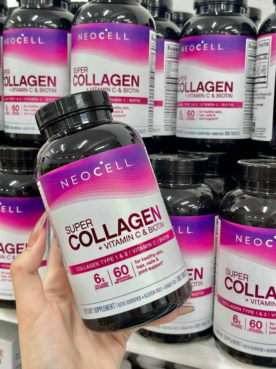 Neocell Super Collagen +C +Biotin 360 Viên Của Mỹ