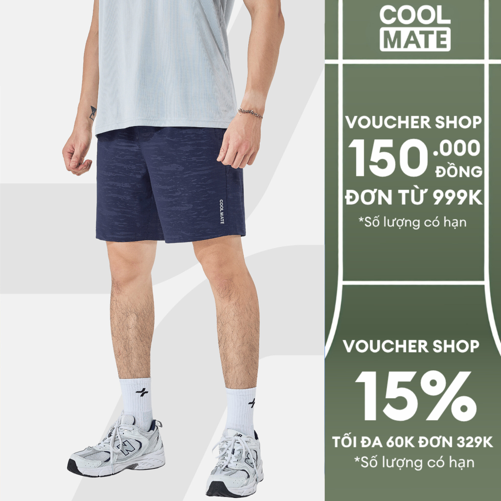 COOLMATE - Quần đùi nam thể thao Ultra Pro - thoải mái vận động