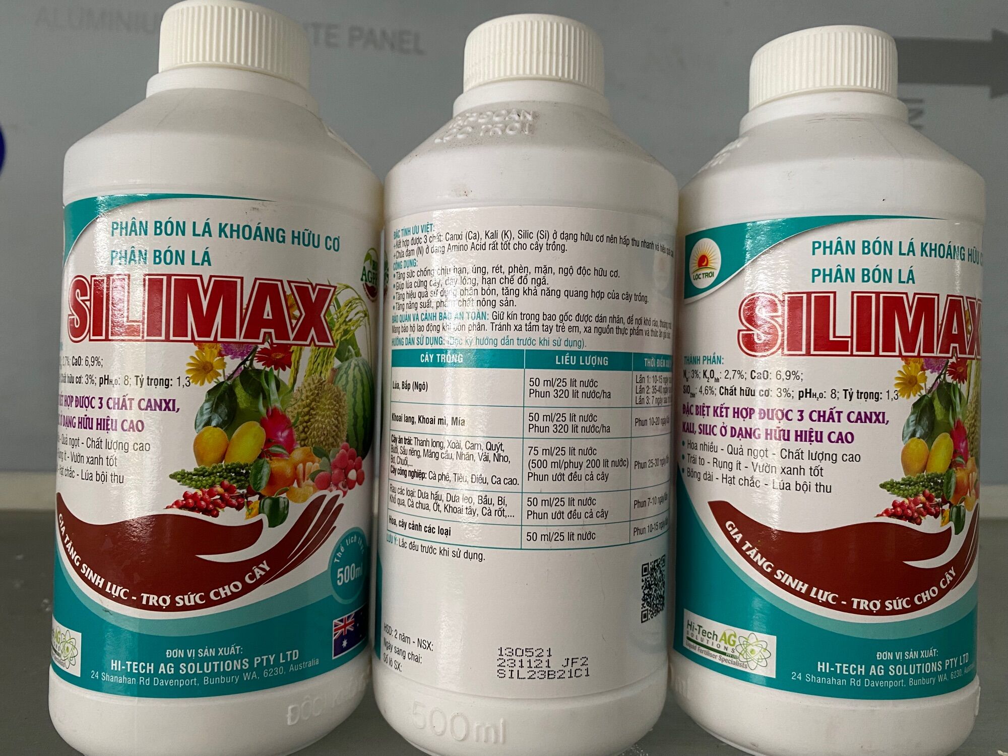 [ Hàng chính hãng Lộc Trời ] Phân bón lá hữu cơ SILIMAX chai 500ml