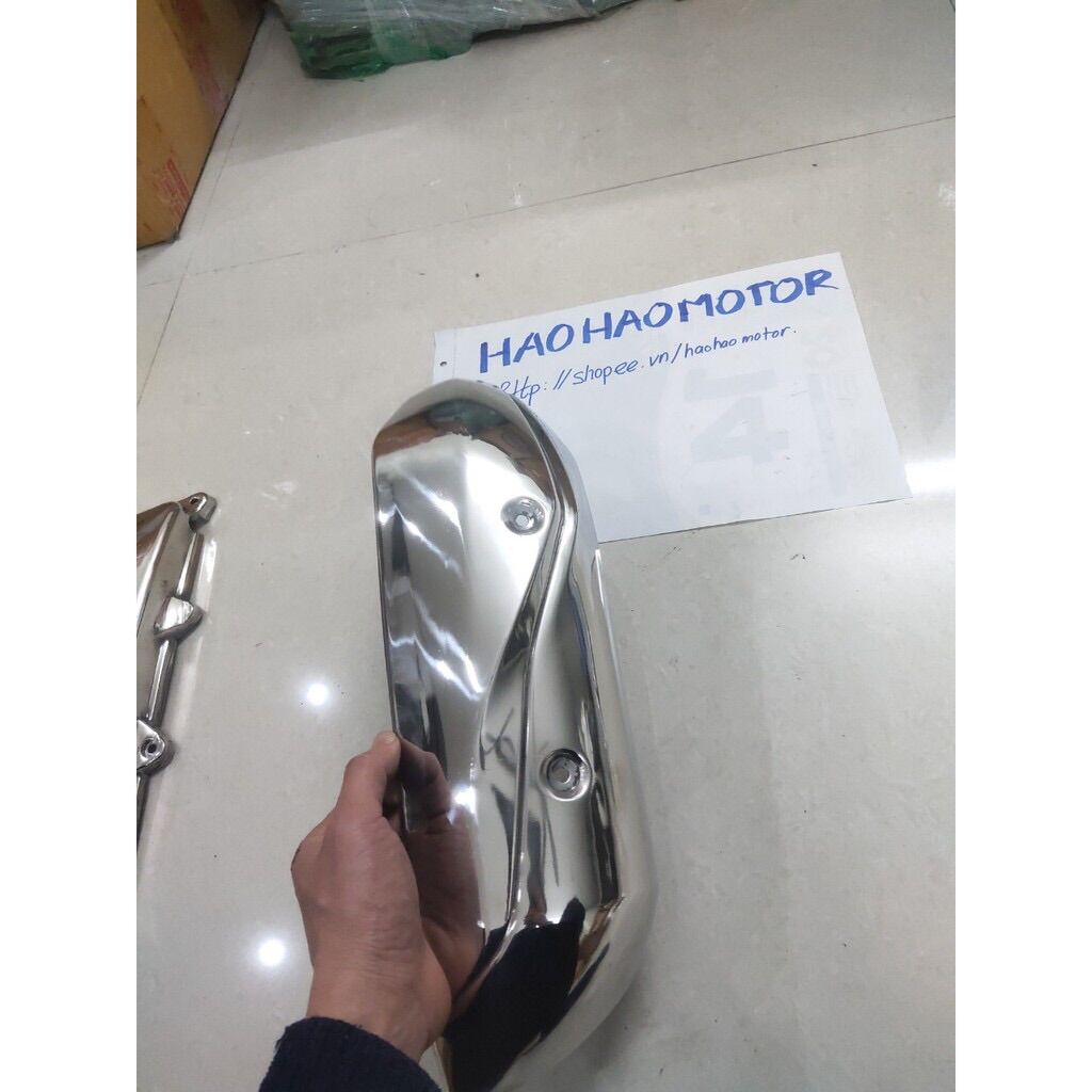 Ốp pô inox cao cấp xe lead 2017-2022