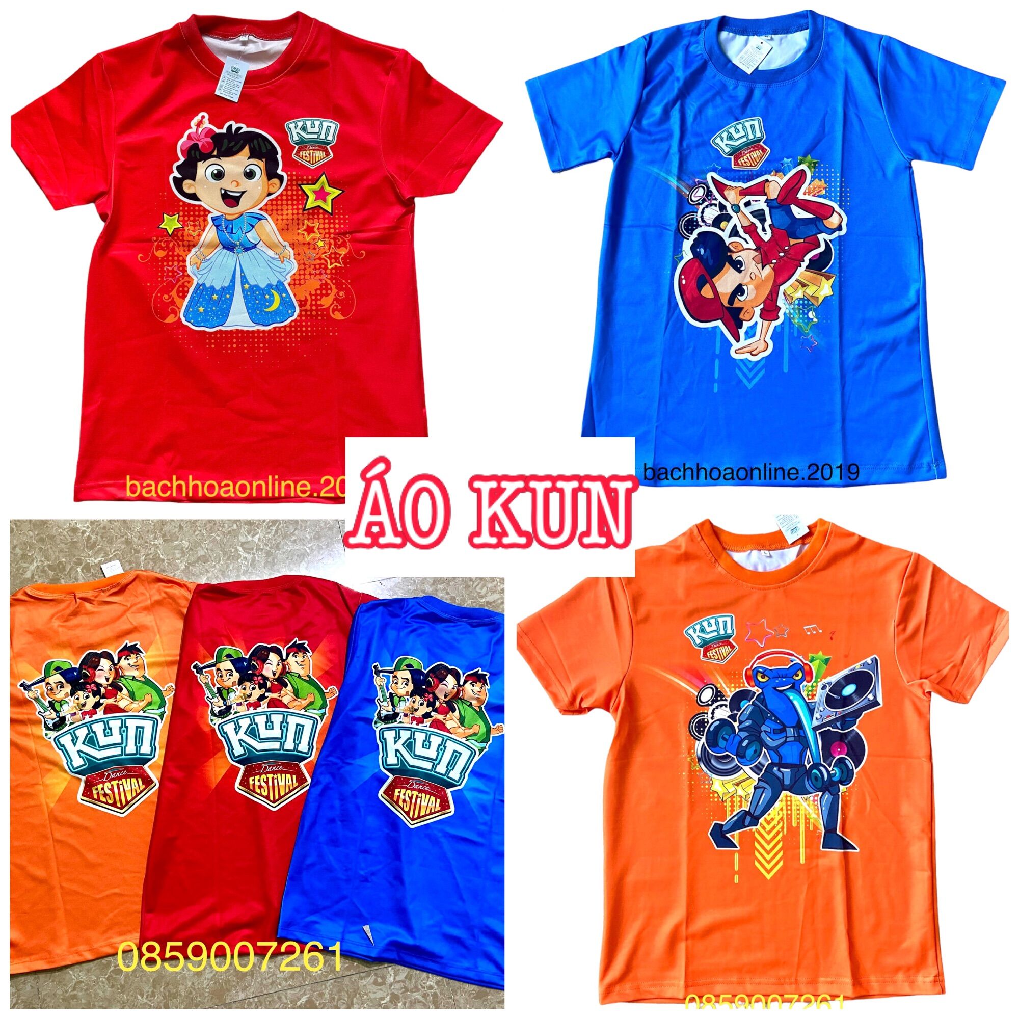 Áo kun, áo kun ngắn tay, áo kun dạ quang hàng khuyến mãi sữa kun