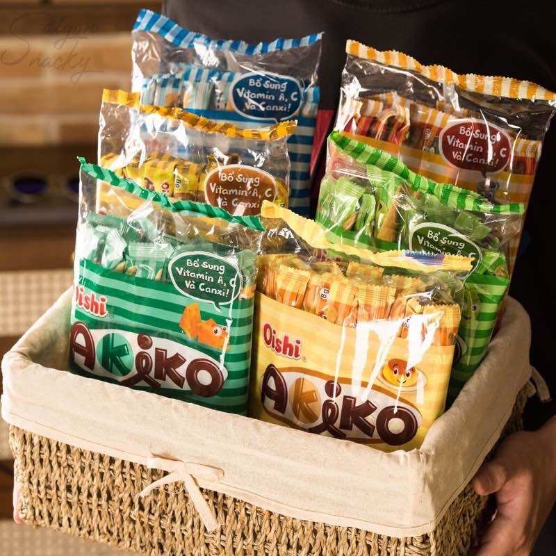 Snack que nhân sữa akiko
