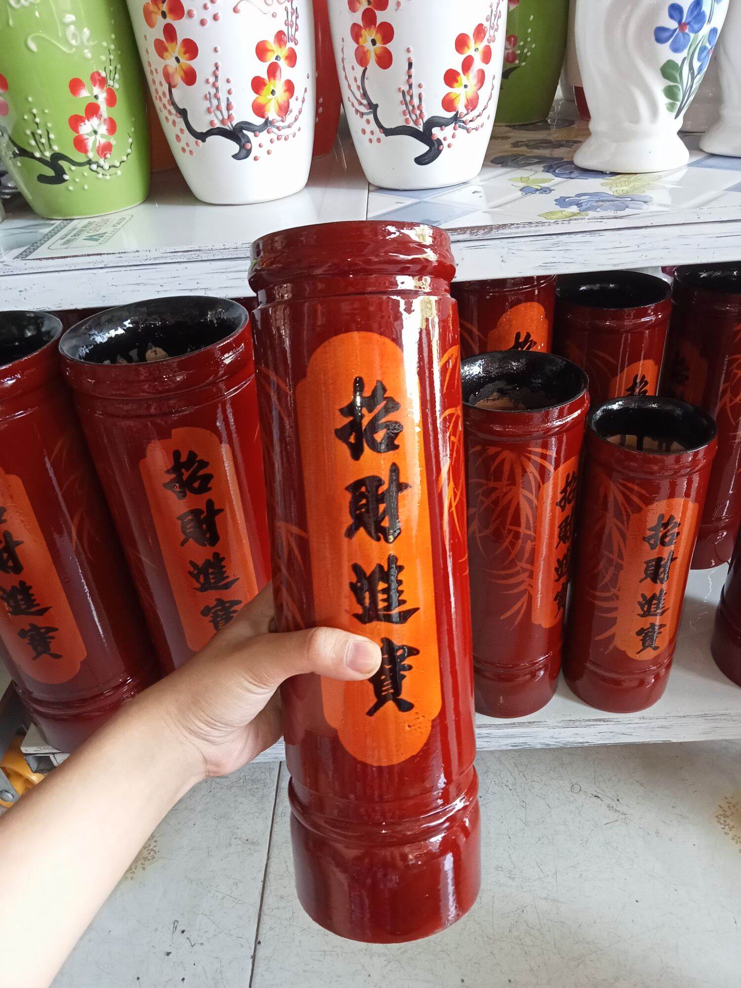 Ống cắm nhang bằng gỗ nhiều size