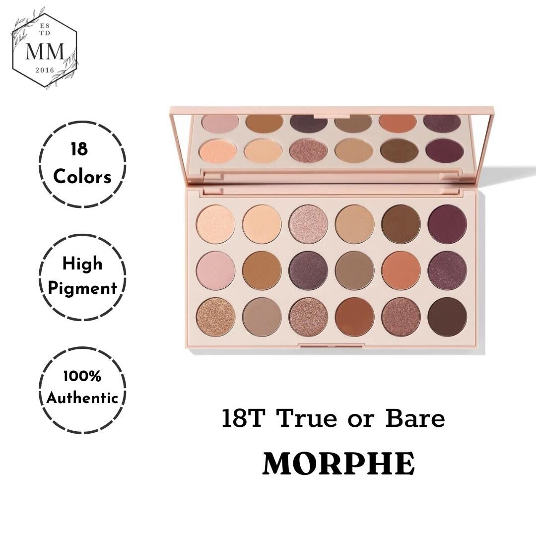 Bảng Mắt Morphe 18T True or Bare Eyeshadow Palette