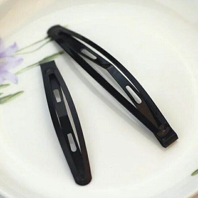 Combo 10 kẹp tóc màu đen (cở trung 5.5-6cm)