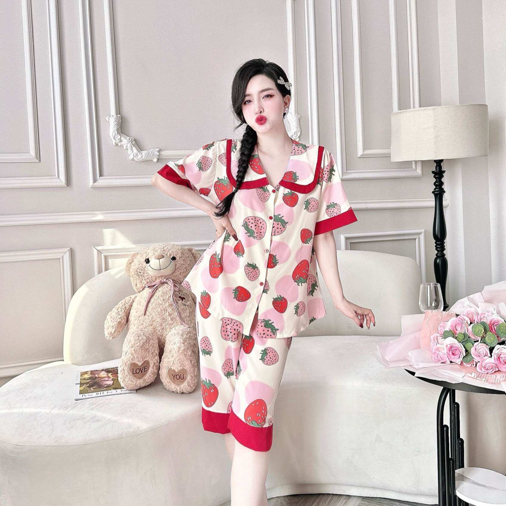 Đồ Bộ Bigsize 50-100kg Lụa Nhật Cao Cấp - Chất mát, Form Bigsize, Hot Trend