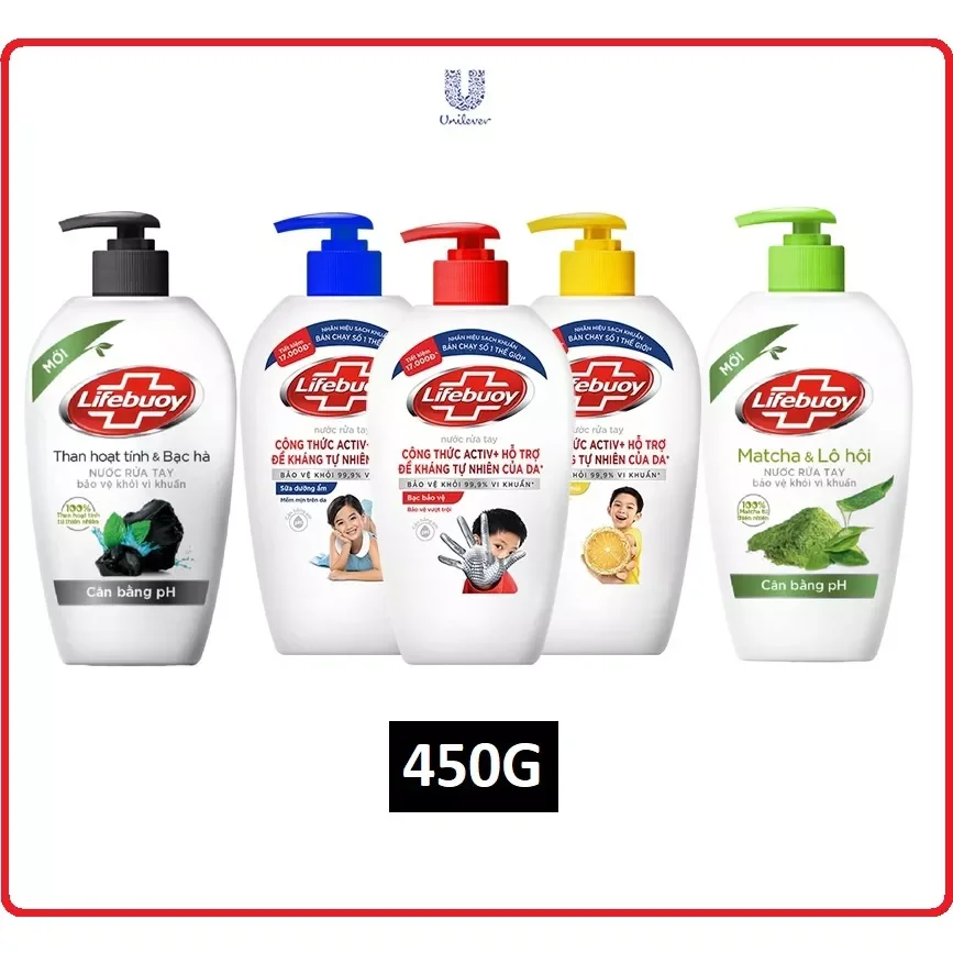 Nước rửa tay lifebuoy diệt khuẩn 450ml