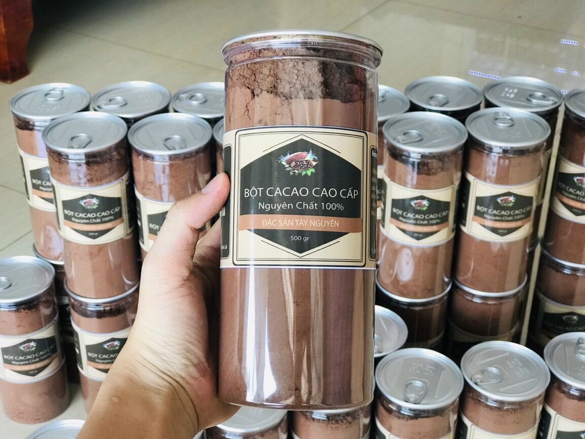 BỘT CACAO NGUYÊN CHẤT - DAKLAK - Hộp 500gr