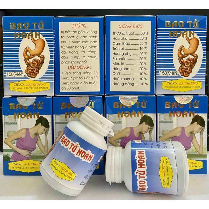 Bảo tử hoàn - lọ 150v. hỗ trợ giảm viêm loét bao tử/dạ dày